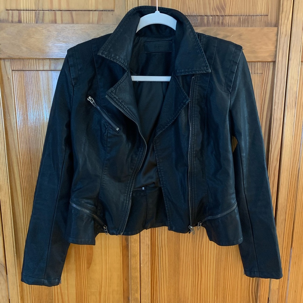 BLANKNYC Faux Leather Moro Jacket